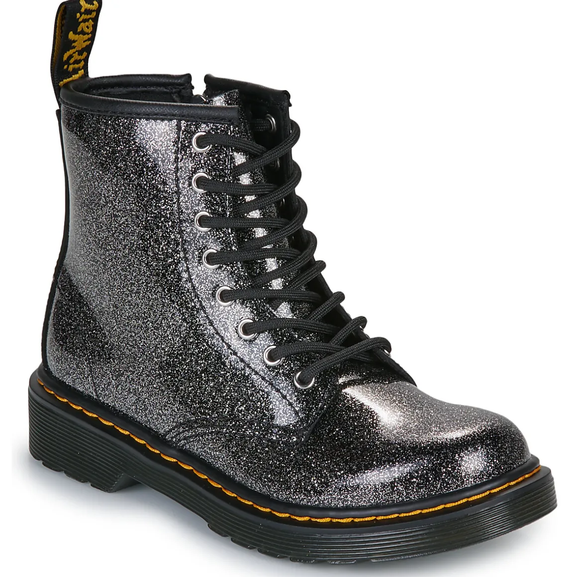 1460 J Black Silver Nebula Glitter