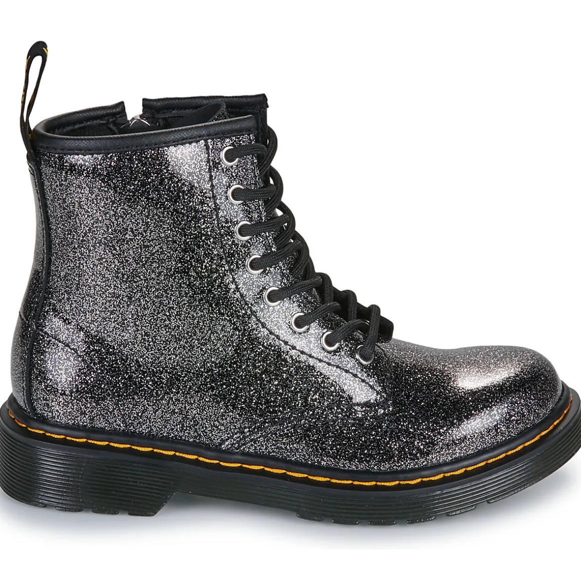1460 J Black Silver Nebula Glitter