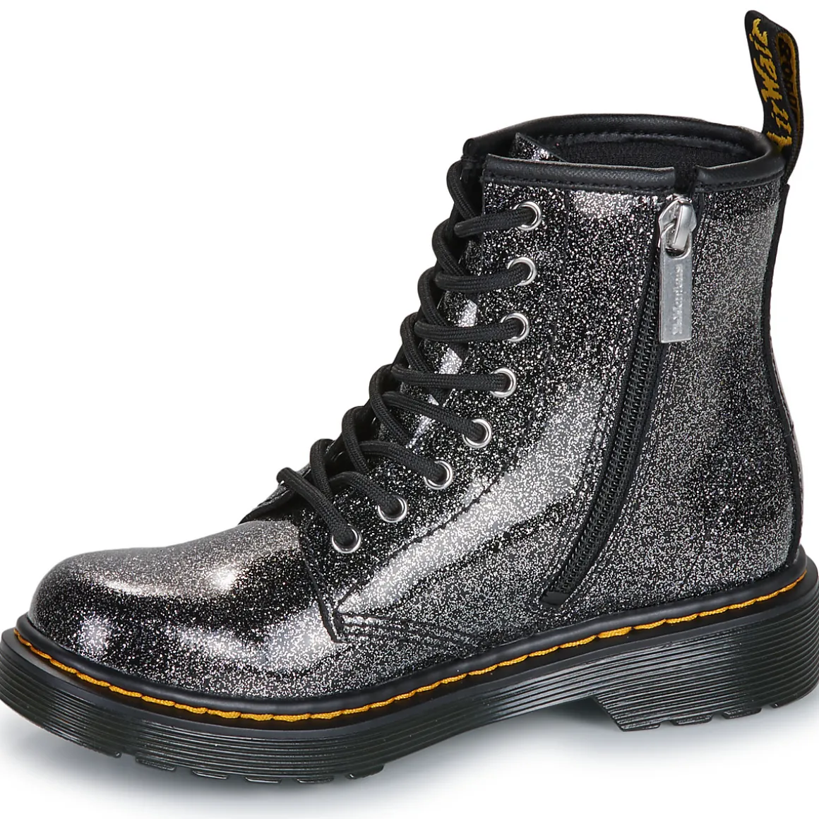 1460 J Black Silver Nebula Glitter