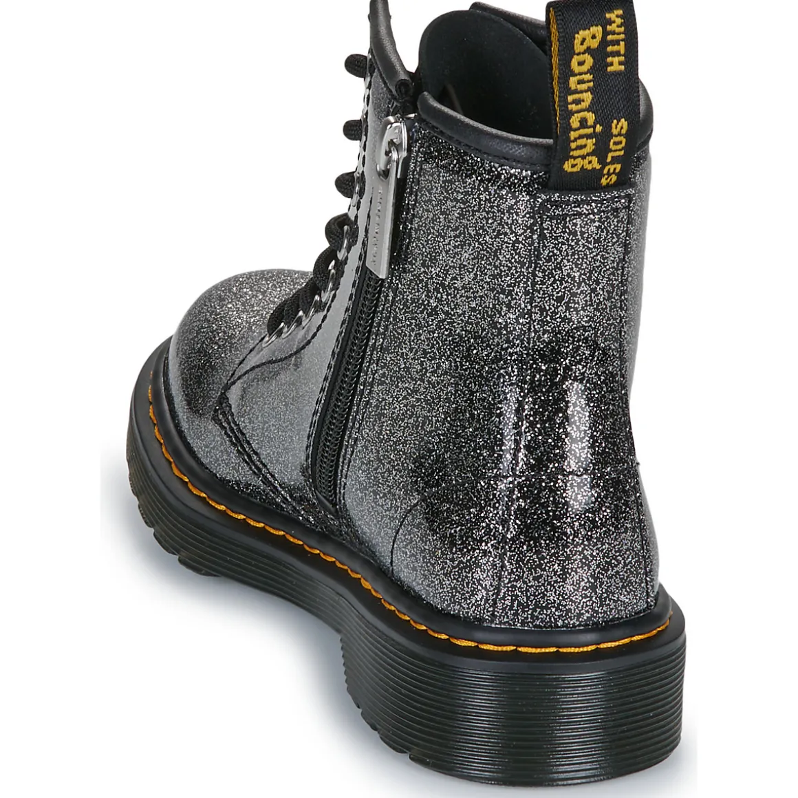1460 J Black Silver Nebula Glitter
