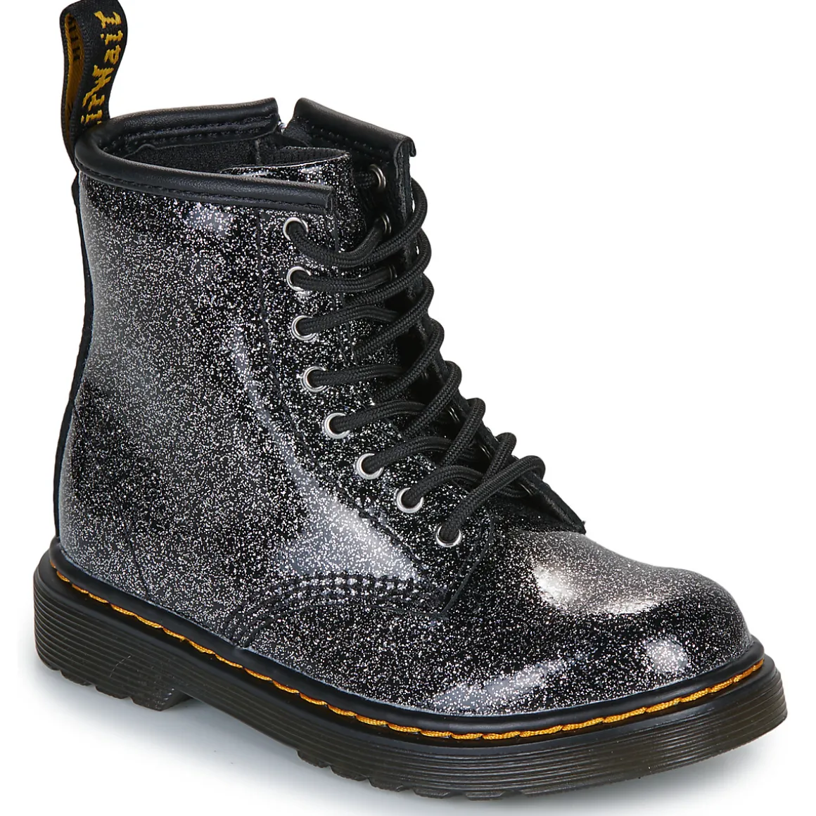1460 T Black Silver Nebula Glitter