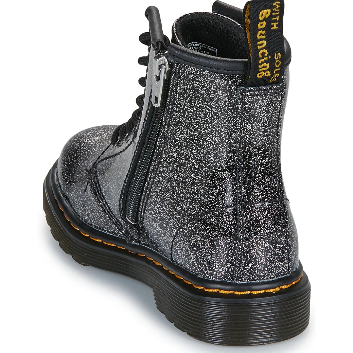 1460 T Black Silver Nebula Glitter