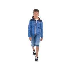 Blouson coupe-vent à Capuche Malte Bleu (sp)