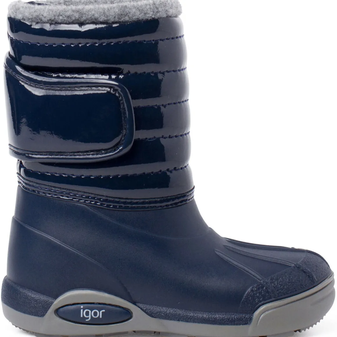 Bottes Après-Ski Verni Doublure Fourrure Fermeture Réglable