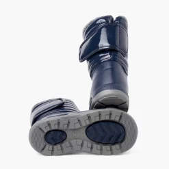 Bottes Après-Ski Verni Doublure Fourrure Fermeture Réglable