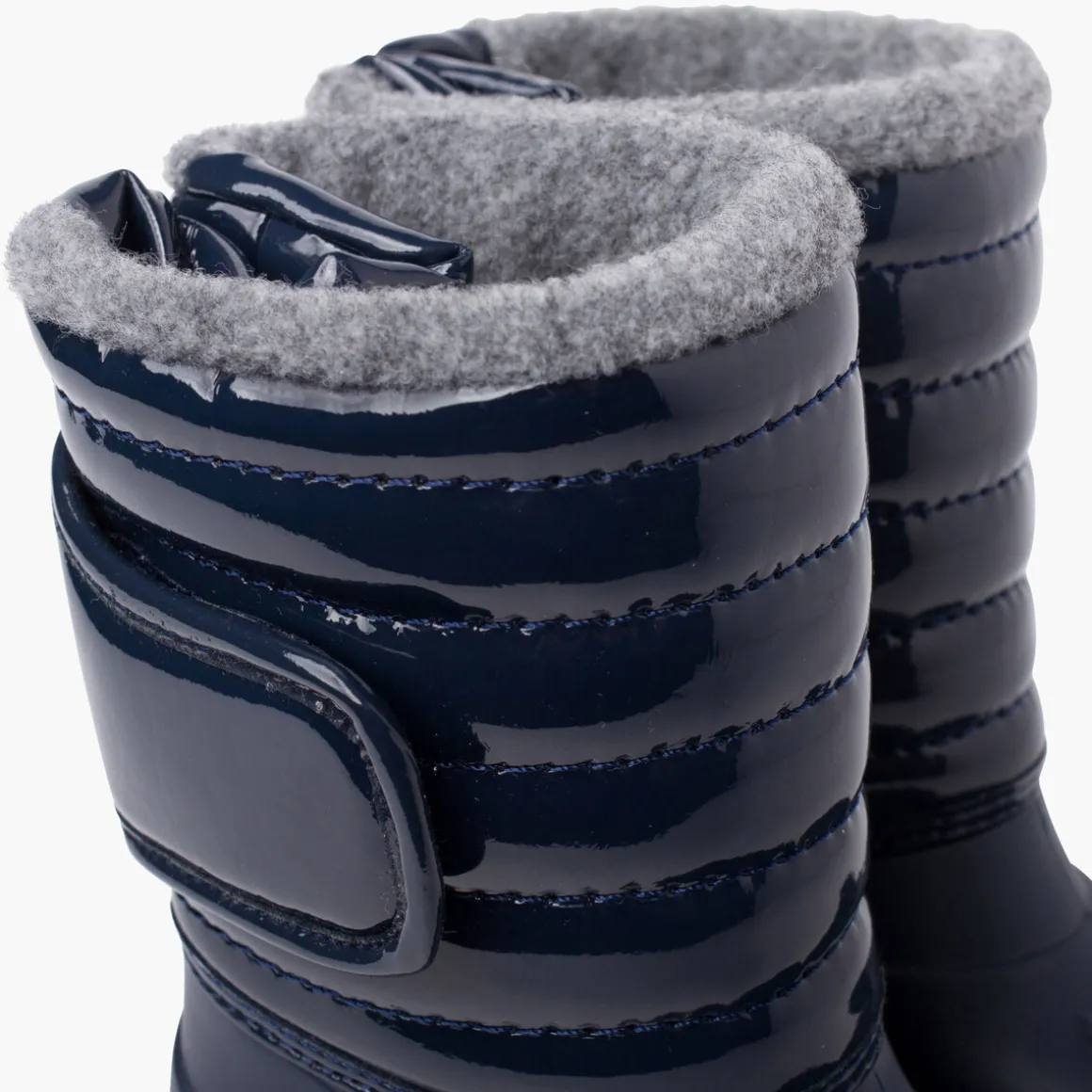 Bottes Après-Ski Verni Doublure Fourrure Fermeture Réglable