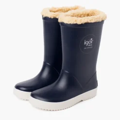 Bottes De Pluie En Shearling Pour Enfants