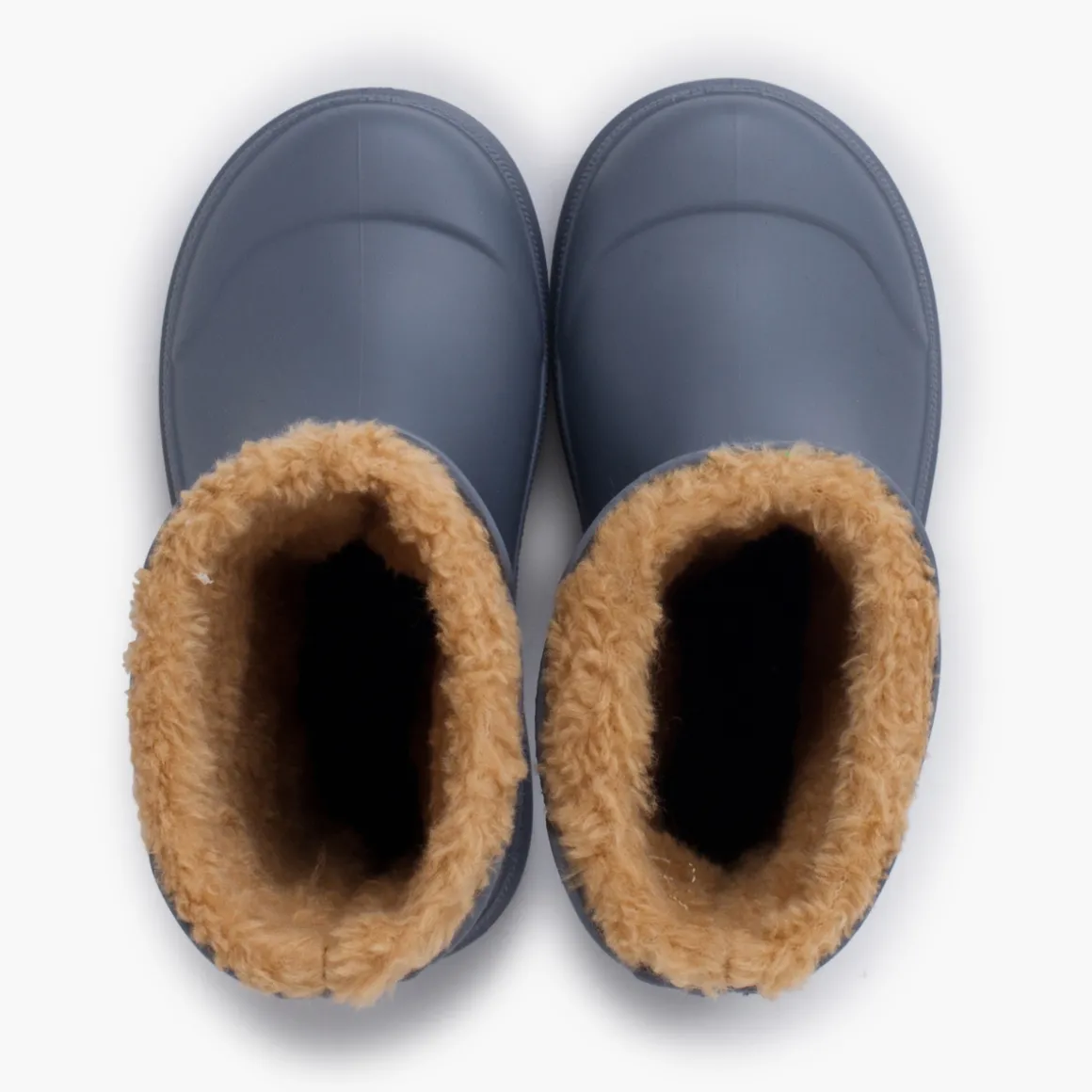 Bottes De Pluie Enfants Chelsea Imitation Fourrure Mouton