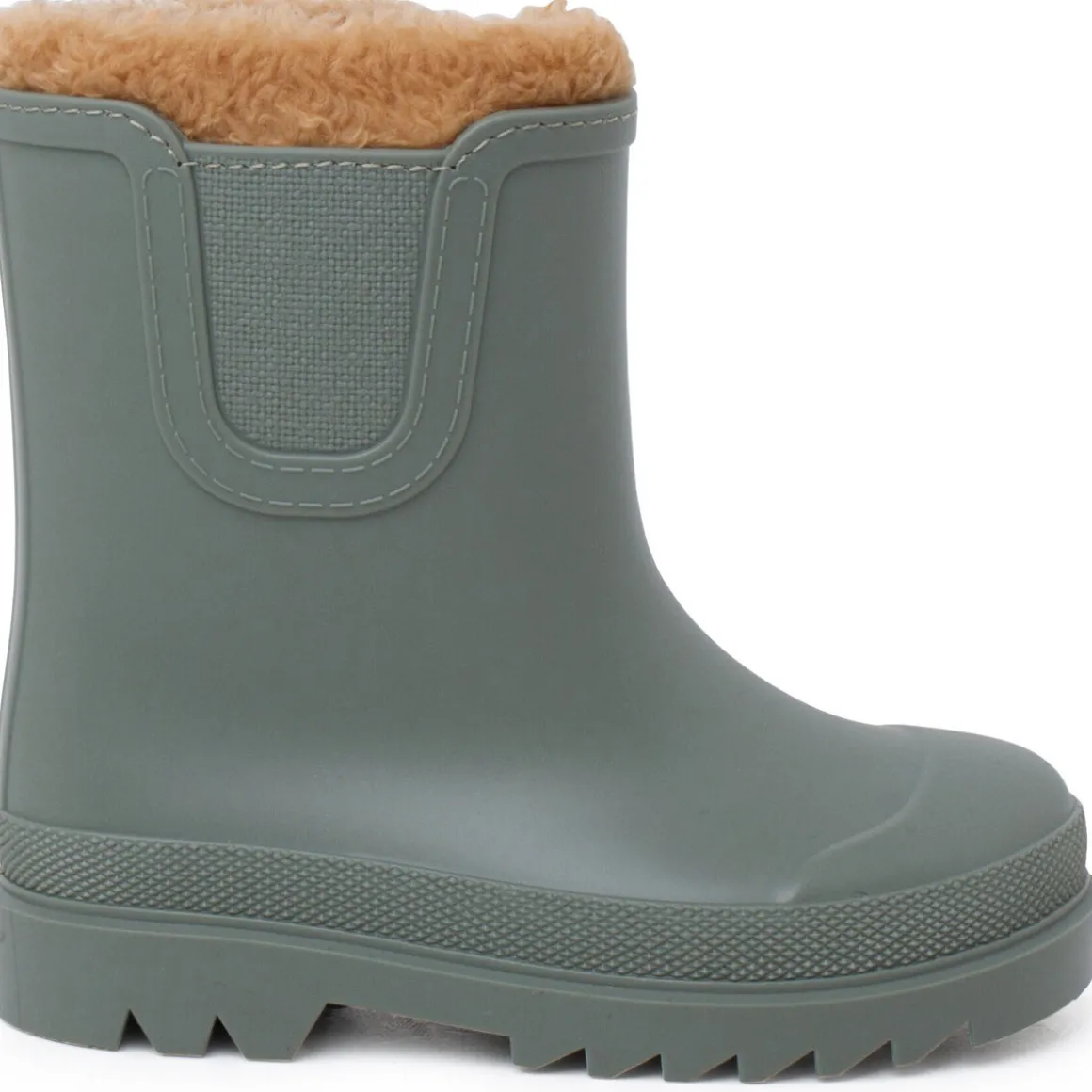 Bottes De Pluie Enfants Chelsea Imitation Fourrure Mouton