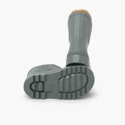 Bottes De Pluie Enfants Chelsea Imitation Fourrure Mouton