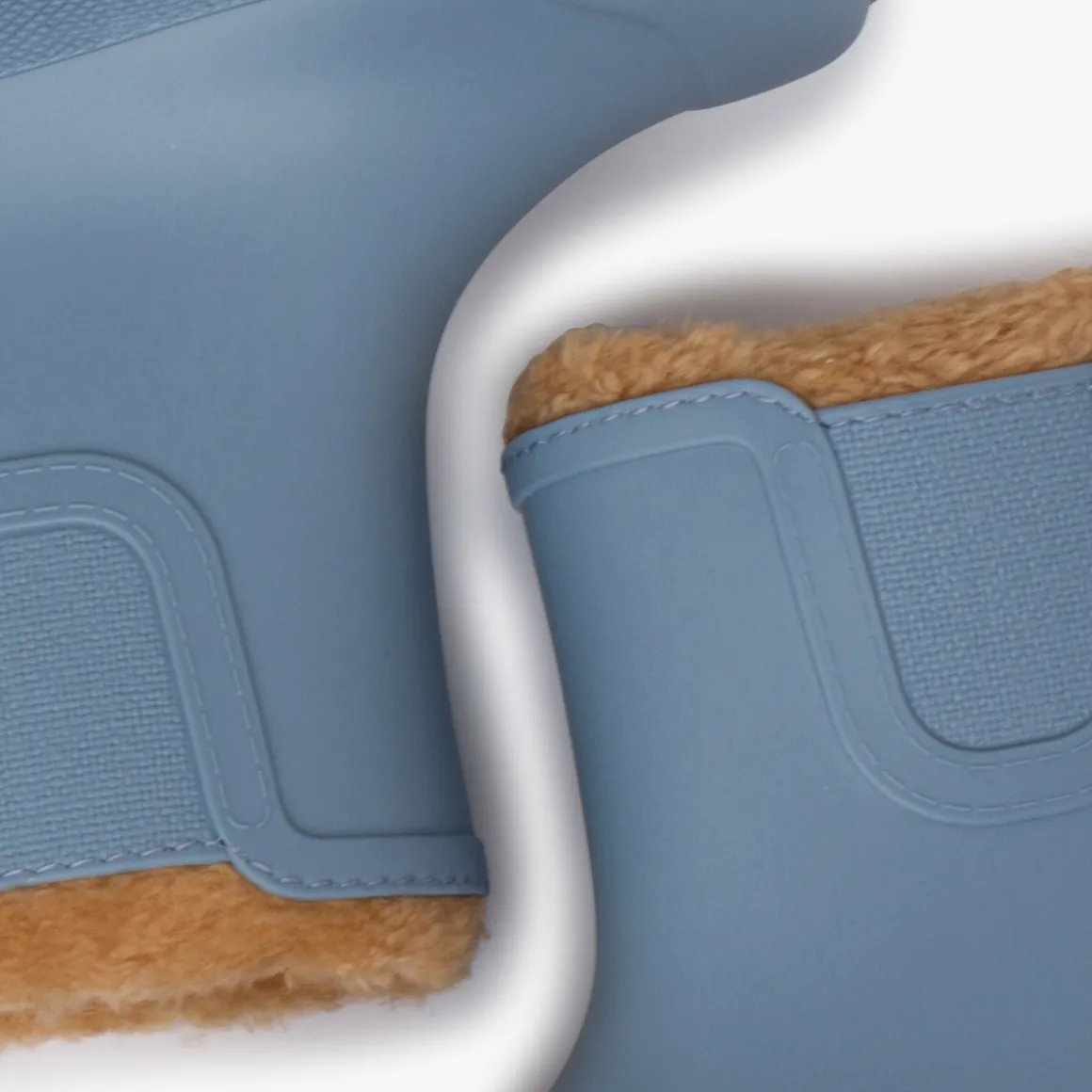 Bottes De Pluie Enfants Chelsea Imitation Fourrure Mouton