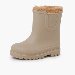 Bottes De Pluie Enfants Chelsea Imitation Fourrure Mouton