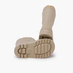 Bottes De Pluie Enfants Chelsea Imitation Fourrure Mouton