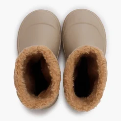 Bottes De Pluie Enfants Chelsea Imitation Fourrure Mouton