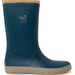 Bottes De Pluie Fausse Fourrure Semelle Beige