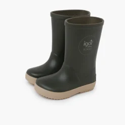 Bottes Pluie Enfants Semelle Beige