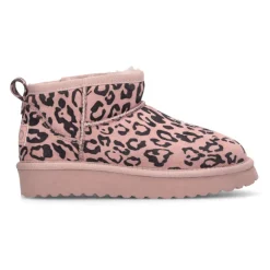 Bottines chaudes avec imprimé animalier