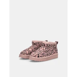 Bottines chaudes avec imprimé animalier