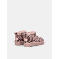 Bottines chaudes avec imprimé animalier