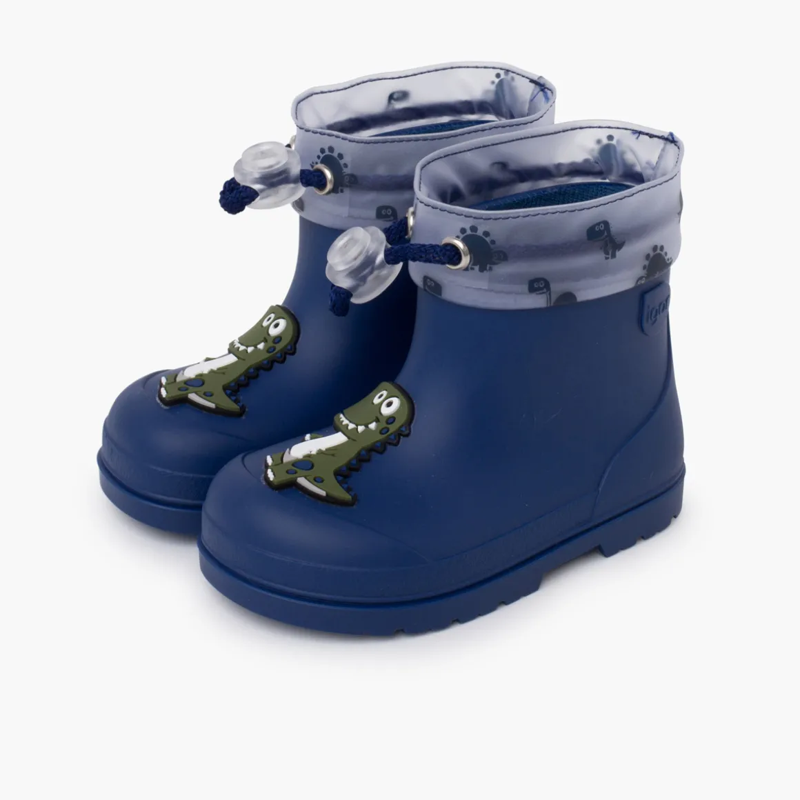 Bottines De Pluie Ajustables Dinosaure Barefoot