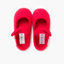 Chaussons Babies En Tissu Éponge Avec À Scratch