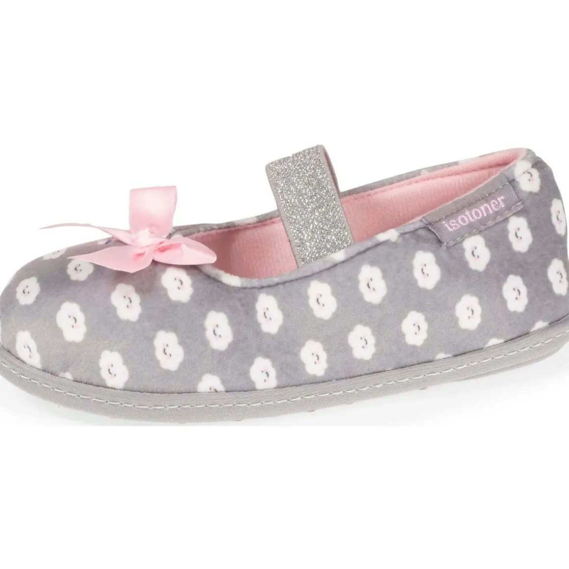 Chaussons ballerines Enfant Gris Nuage