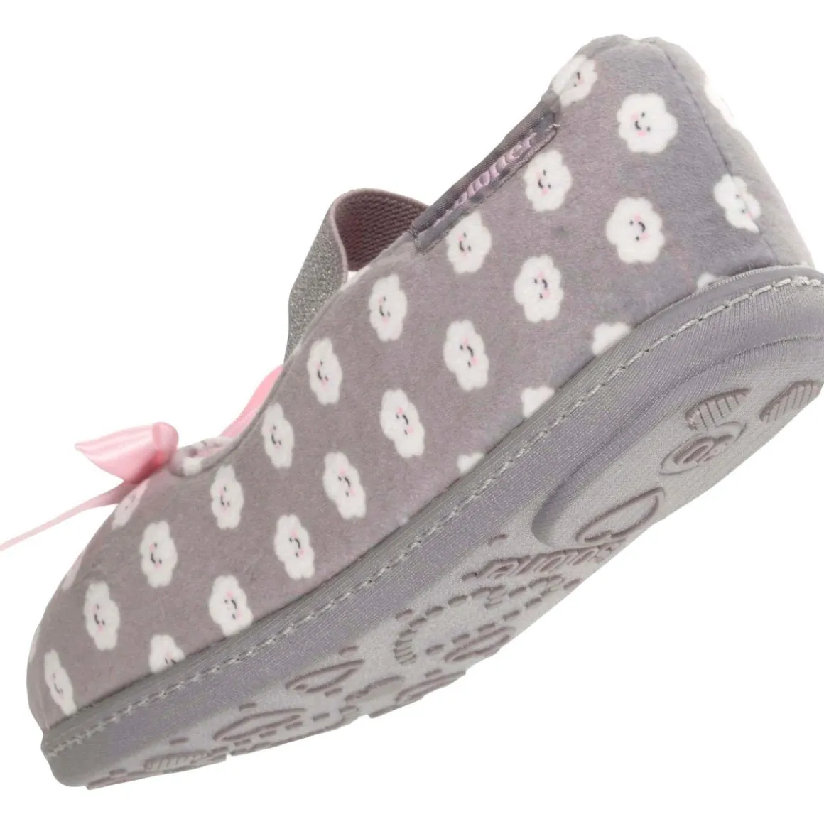 Chaussons ballerines Enfant Gris Nuage