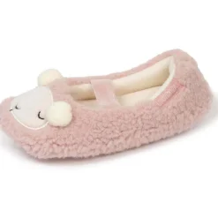 Chaussons ballerines Fille Mouton Blush