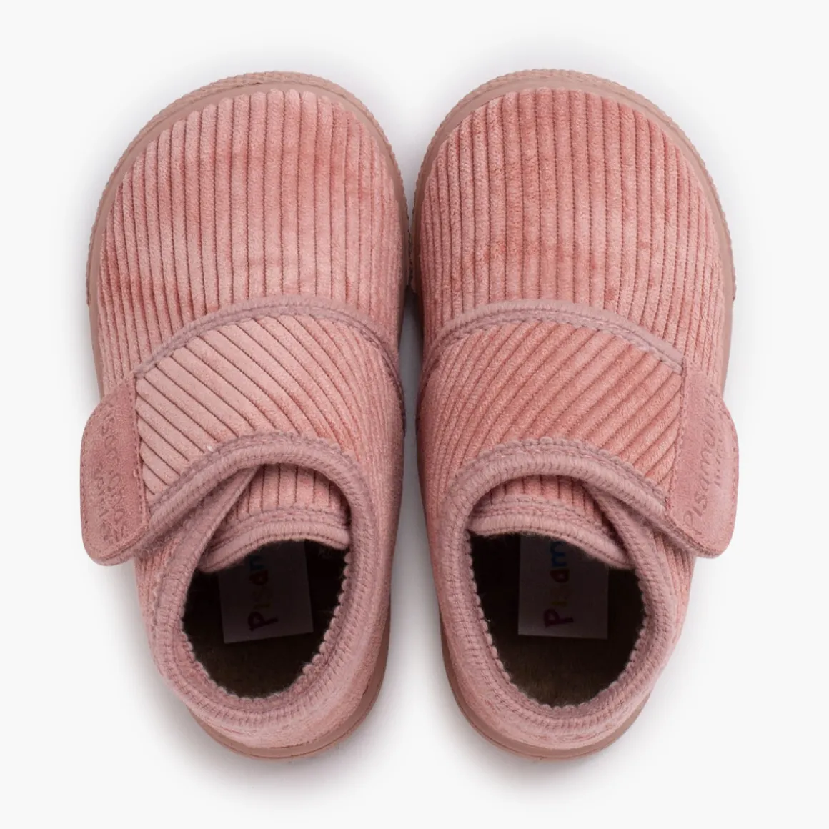 Chaussons Barefoot Velours Côtelé Fermeture À Scratch