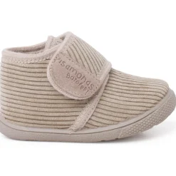 Chaussons Barefoot Velours Côtelé Fermeture À Scratch