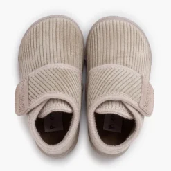 Chaussons Barefoot Velours Côtelé Fermeture À Scratch