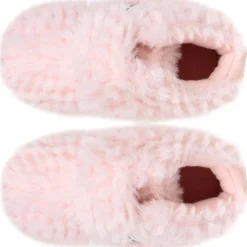 Chaussons bottillons scratch Bébé Rose chat