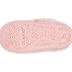 Chaussons bottillons scratch Bébé Rose chat