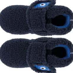 Chaussons bottillons scratch Bébé Marine monstre