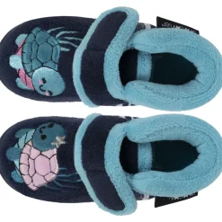 Chaussons bottillons velcro Enfant Marine Tortue