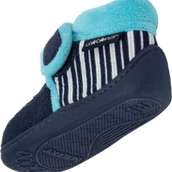 Chaussons bottillons velcro Enfant Marine Tortue