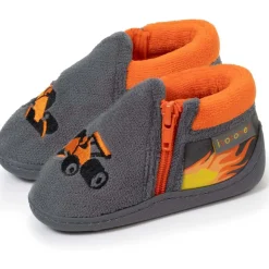 Chaussons bottillons zip Enfant Gris Formule 1