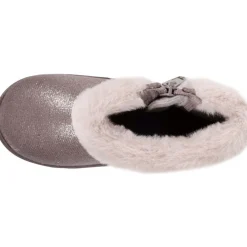 Chaussons bottillons zip Bébé Gris irisé