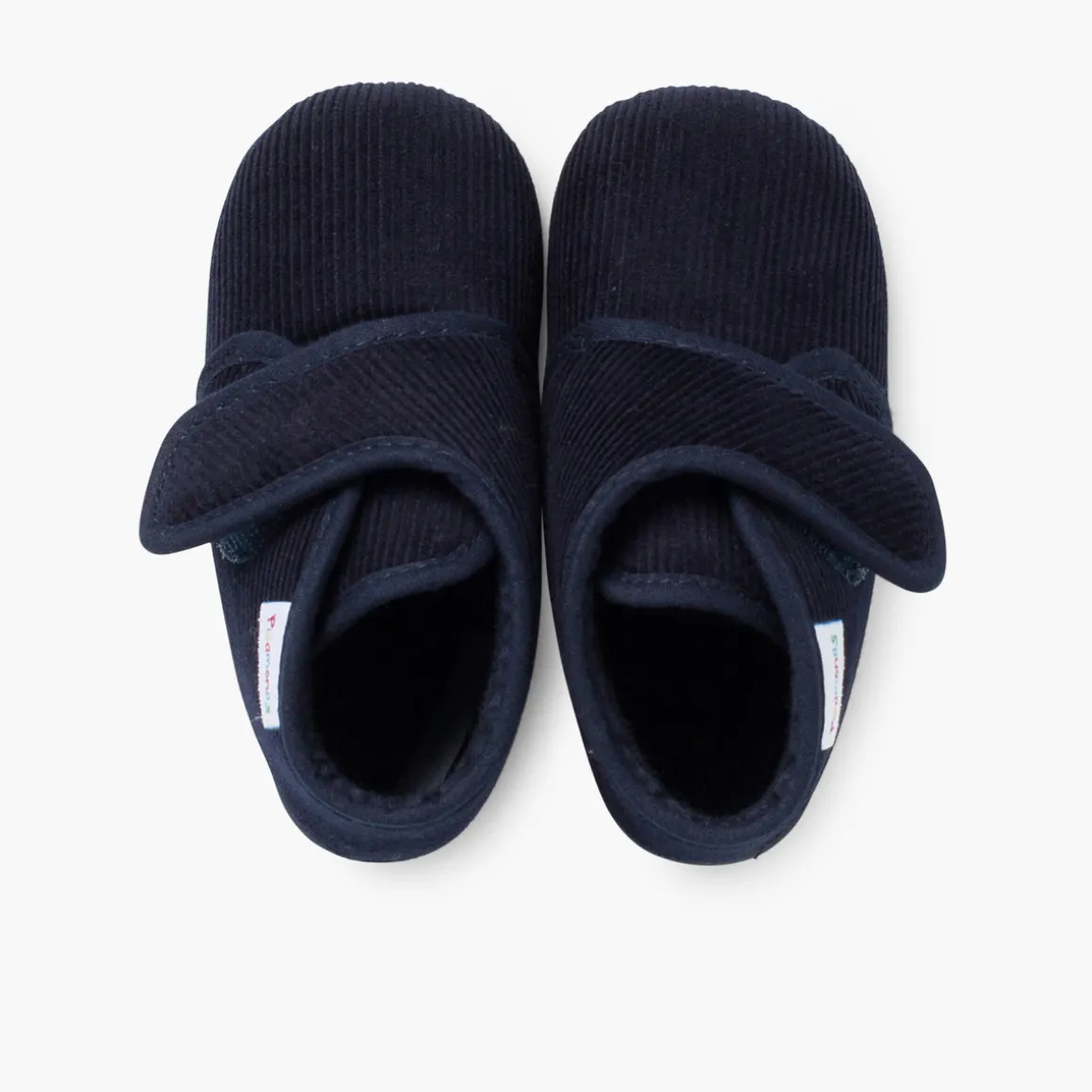 Chaussons En Velours Côtelé À Scratch