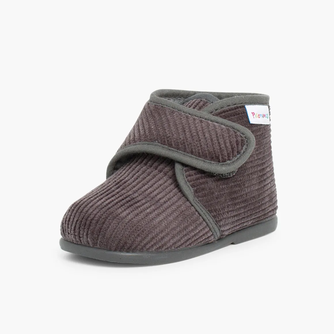 Chaussons En Velours Côtelé À Scratch
