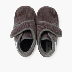 Chaussons En Velours Côtelé À Scratch