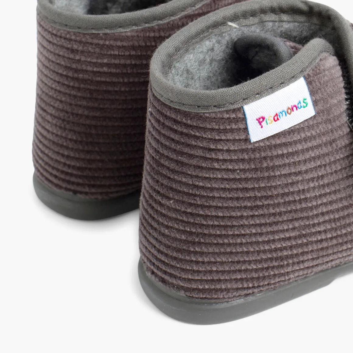 Chaussons En Velours Côtelé À Scratch