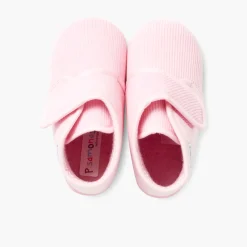 Chaussons En Velours Côtelé À Scratch
