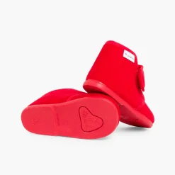 Chaussons En Velours Côtelé À Scratch
