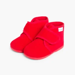 Chaussons En Velours Côtelé À Scratch