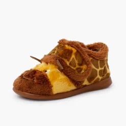 Chaussons Fourrure Girafe