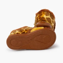 Chaussons Fourrure Girafe