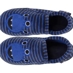 Chaussons mocassins Enfant Monstre Rayures