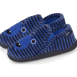 Chaussons mocassins Enfant Monstre Rayures