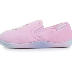 Chaussons mocassins Enfant Rose licorne